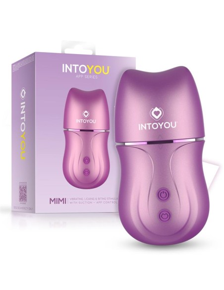 Mimi Estimulador con Licking, Biting, Succión y Vibración USB-C con APP