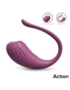 Luvia Huevo Vibrador con Control Remoto USB Púrpura 2