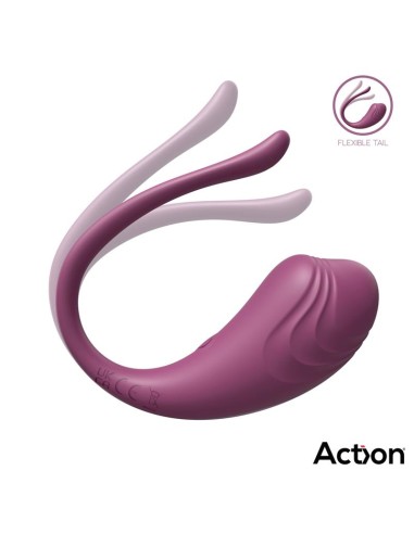 Luvia Huevo Vibrador con Control Remoto USB Púrpura