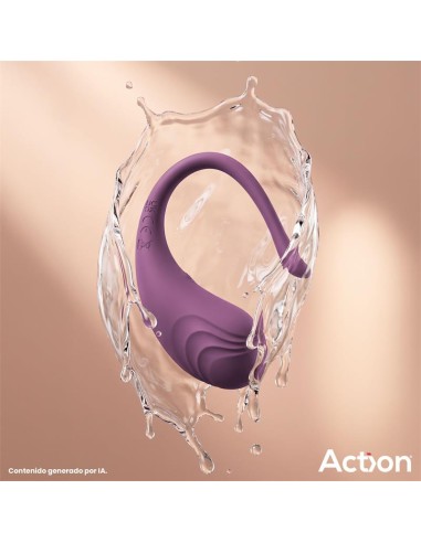 Luvia Huevo Vibrador con Control Remoto USB Púrpura