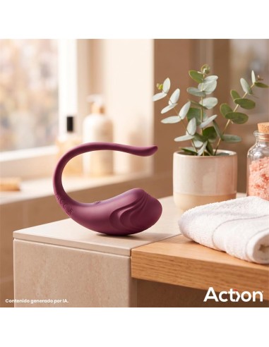 Luvia Huevo Vibrador con Control Remoto USB Púrpura