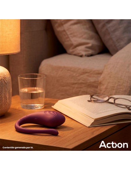 Luvia Huevo Vibrador con Control Remoto USB Púrpura