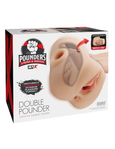 Masturbador con Vibración Double Pounder