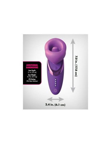 Estimulador con Lengua, Succión y Vibración Pleasure Sucker