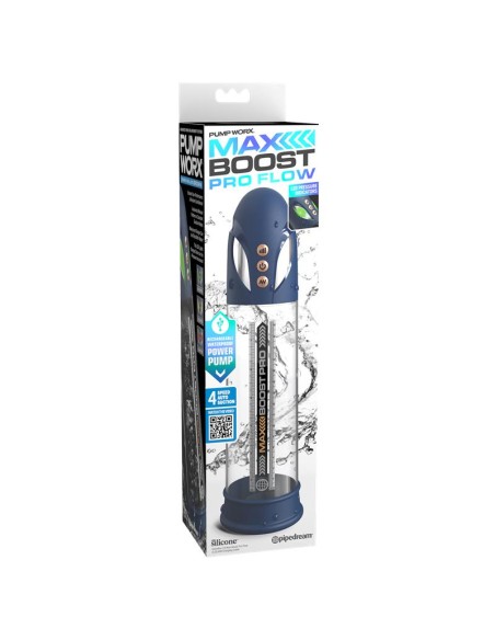 Masturbador Automático Max Boost Pro Flow Azul