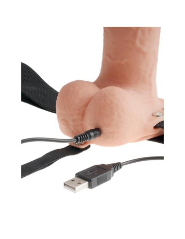 Arnes Dildo Hueco con Vibración 7