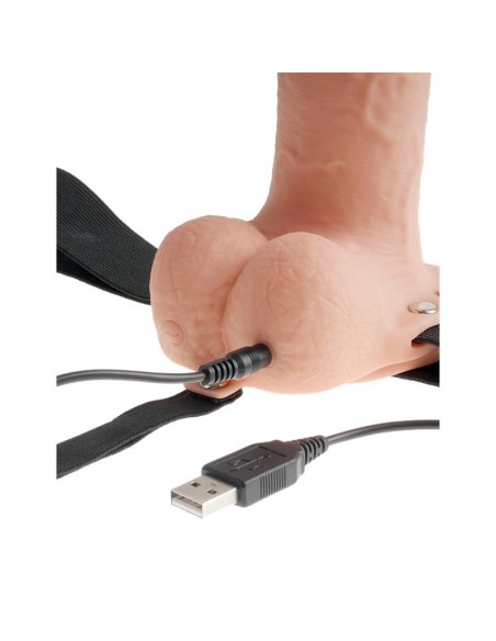 Arnes Dildo Hueco con Vibración 7