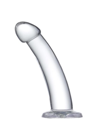 Dildo Curvado Material Cristalino 14 cm