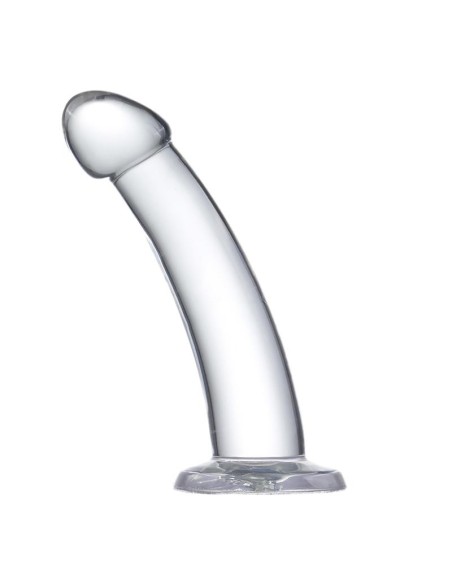 Dildo Curvado Material Cristalino 14 cm