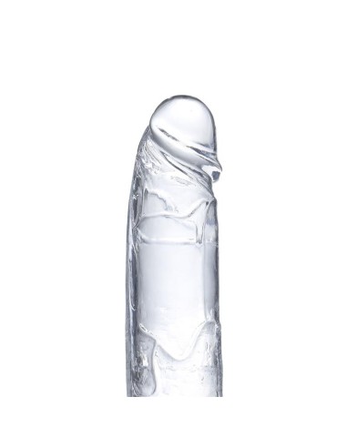 Dildo Realista con Testículos Material Cristalino 18 cm