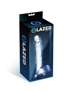 Dildo Realista con Testículos Material Cristalino 20 cm 2