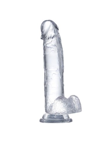 Dildo Realista con Testículos Material Cristalino 20 cm