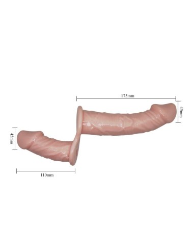 Arnés Dildo Doble con Vibración Natural