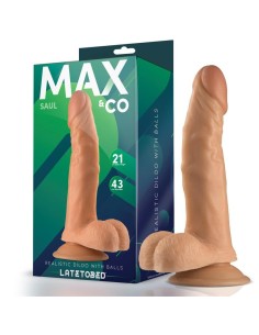 Saul Dildo Realista con Testículos Natural 8,25 - 21 cm