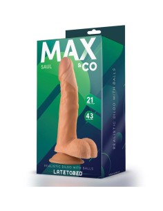 Saul Dildo Realista con Testículos Natural 8,25 - 21 cm 2