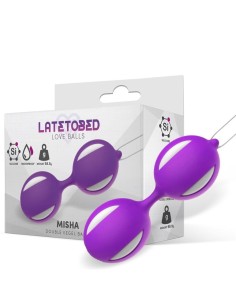 Misha Bola de Kegel Doble Silicona Púrpura