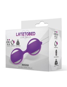 Misha Bola de Kegel Doble Silicona Púrpura 2