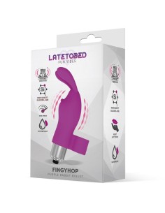 Fingyhop Bala Vibradora con Conejito Silicona Púrpura 2