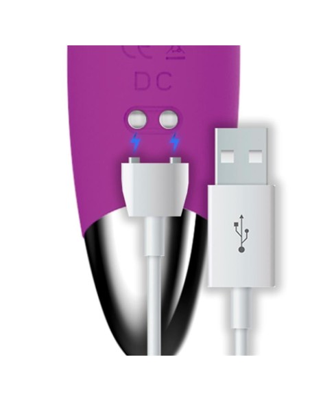 No. Ten Vibrador Hiper-Flexible Punto-G USB Magnético Silicona