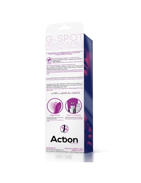 No. Ten Vibrador Hiper-Flexible Punto-G USB Magnético Silicona