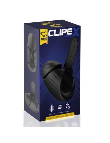 Clipex Masturbador Masculino Ajustable con Sistema de Clip Silicona Premium USB Magnético