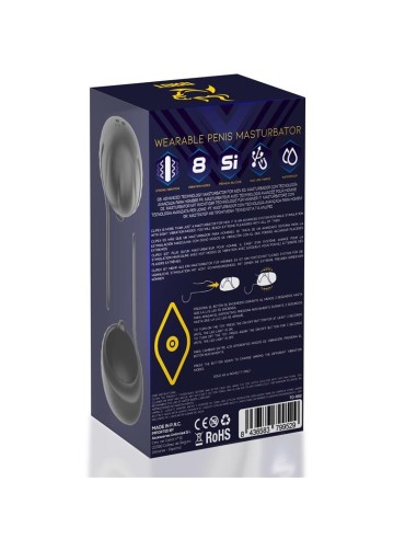 Clipex Masturbador Masculino Ajustable con Sistema de Clip Silicona Premium USB Magnético