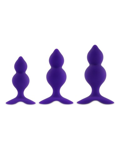 Bibi Twin Set de 3 Plugs Anales Púrpura