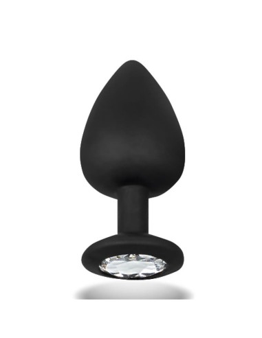 Sparkly Plug Anal con Joya Silicona Talla L 9.5 cm x 4.5 cm