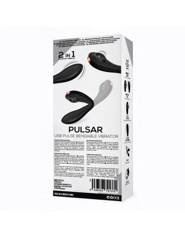 Pulsar Vibrador con Esqueleto Articulado Silicona USB