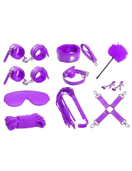 Set Bondage de 10 Piezas Púrpura