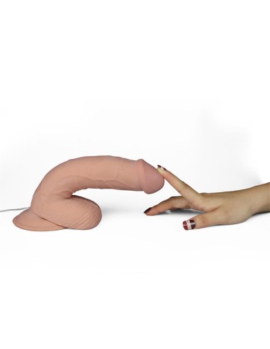 Dildo The Ultra Soft Dude con Vibración 8.8 Natural
