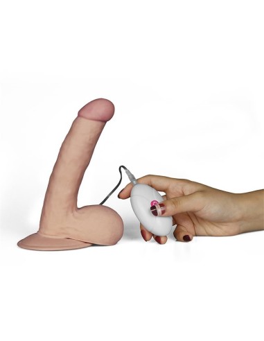 Dildo The Ultra Soft Dude con Vibración 7.5 Natural