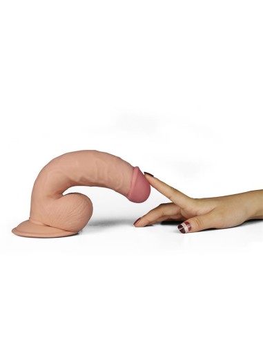 Dildo The Ultra Soft Dude con Vibración 7.5 Natural