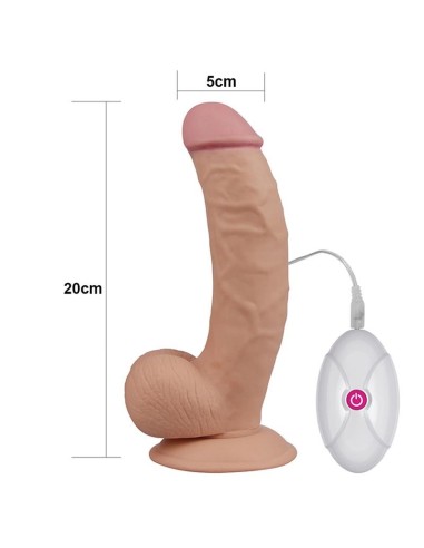 Dildo The Ultra Soft Dude con Vibración 7.5 Natural