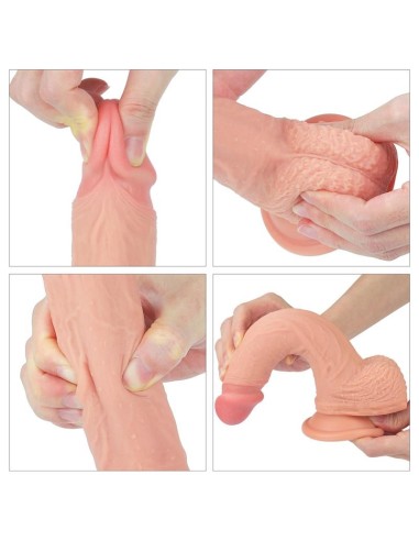 Dildo Nature 8.5 Silicona Líquida Natural