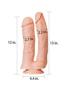 Dildo Doble King 12 Natural 2