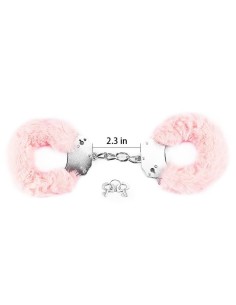 Esposas Metálicas con Pelo Rosa 2
