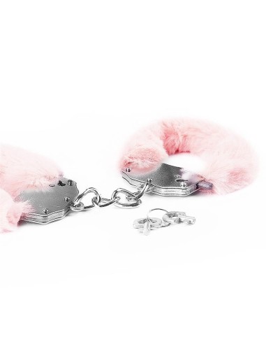 Esposas Metálicas con Pelo Rosa