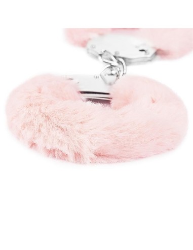 Esposas Metálicas con Pelo Rosa