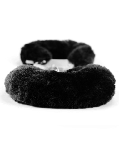 Esposas Metálicas con Pelo Negro