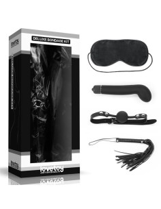 Kit Bondage Deluxe con Vibrador Negro