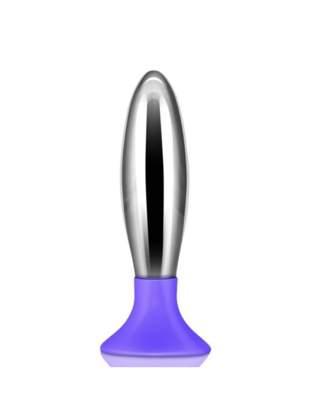 Plug Anal Bobby Metal y Silicona Púrpura