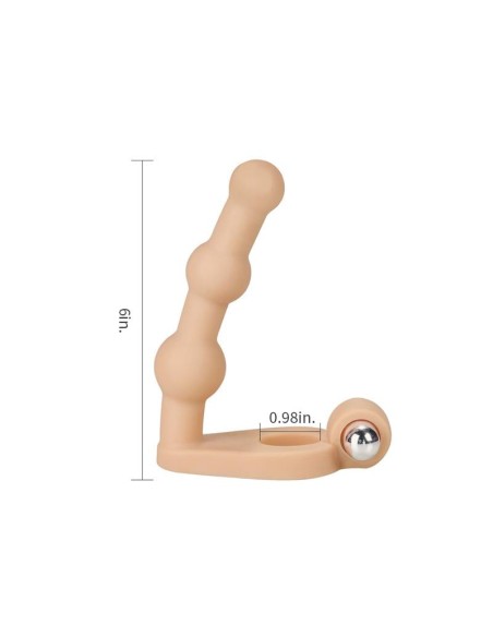 Estimulador Anal The Ultra Soft Bead 6 con Vibración Natural