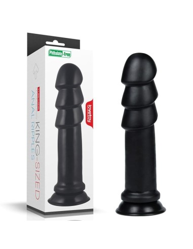 Dildo King Sized Anal Ripples 11.25 Negro