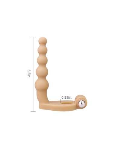 Estimulador Anal The Ultra Soft Bead 6.5 con Vibración Natural