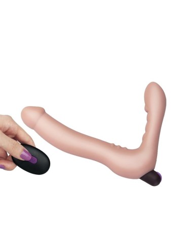 Doble Dildo Strapless Silicona USB