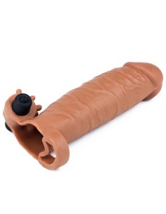 Funda para el Pene con Vibración Add 2 Pleasure X Tender Marrón 2