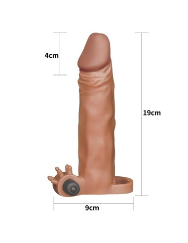 Funda para el Pene con vibración Add 2 Pleasure X-Tender Marrón