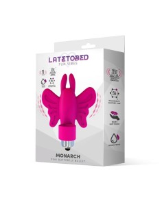 Monarch Bala Vibradora Mariposa Silicona Rosa 2
