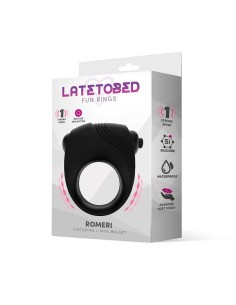 Romeri Anillo  Bala Vibradora Silicona Negro 2